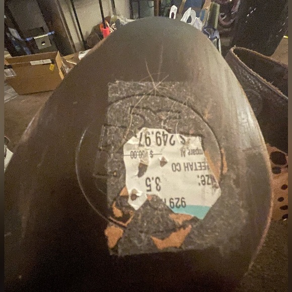 TORY BIRCH BOVINE HAIR GIRAFFE PRINT ANKLE BOOTS. SIZE 8.5 new - Picture 4 of 10